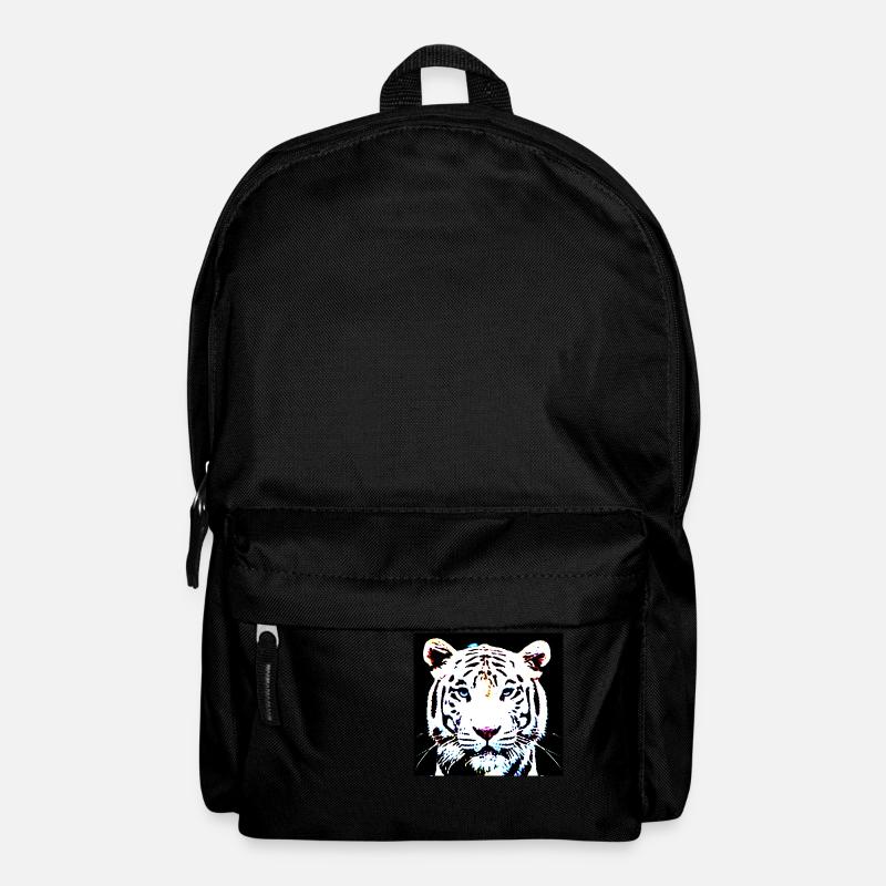 Weißer Tiger - Rucksack - Schwarz