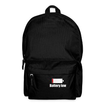 Battery Low - charge battery - Backpack - black - Front
