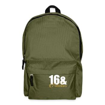 16 & Fabulous - Backpack - olive green - Front