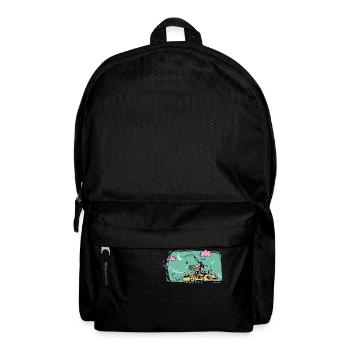 Schnelle Frau - Rucksack - Schwarz - Vorne