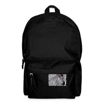 Poster Zebra 90x60 quer - Rucksack - Schwarz - Vorne