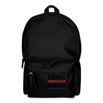 koenig_kaiser3 - Rucksack - Schwarz - Vorne