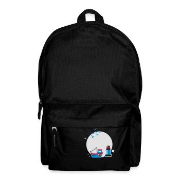 Nom de cercle - enfants - Maritime - Marine - - Sac à dos - noir - Devant