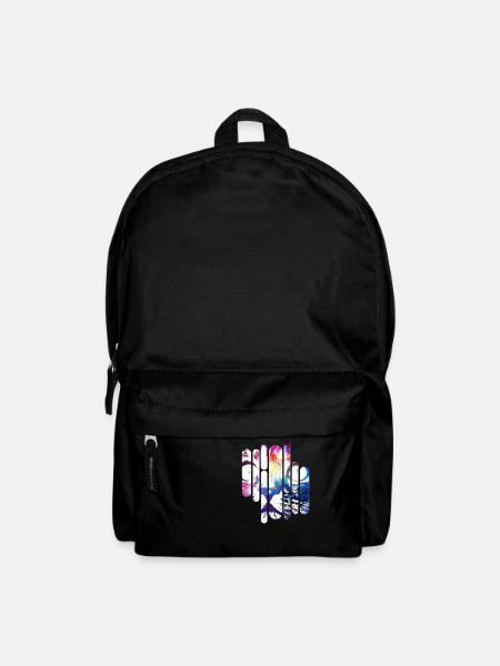 Crazy Space Cat (coloured) - Rucksack - Schwarz