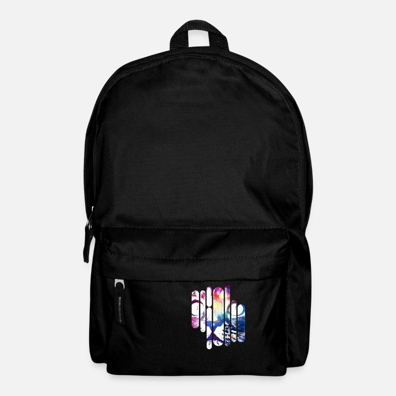 Crazy Space Cat (coloured) - Rucksack - Schwarz