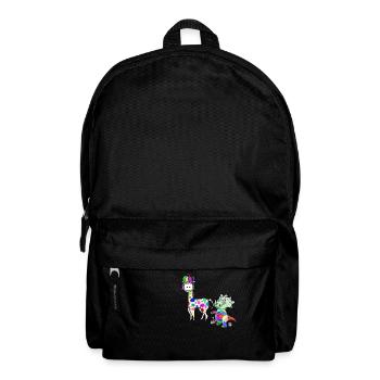 Fantasy Sauvage Giraffe Dino artiste Enfants - Sac à dos - noir - Devant