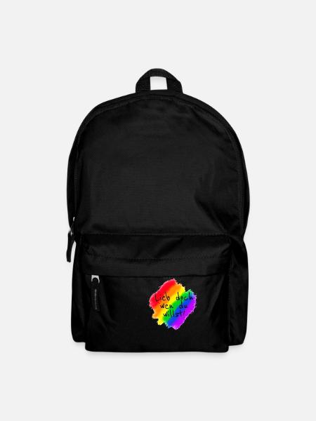 Lieb doch wen du willst - Rucksack - Schwarz