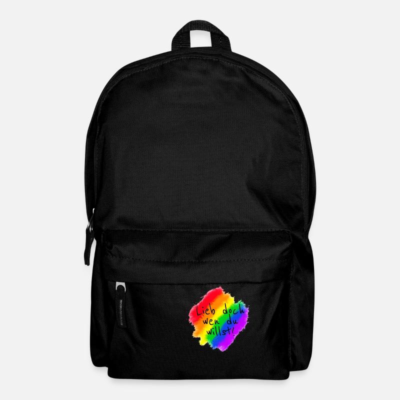 Lieb doch wen du willst - Rucksack - Schwarz