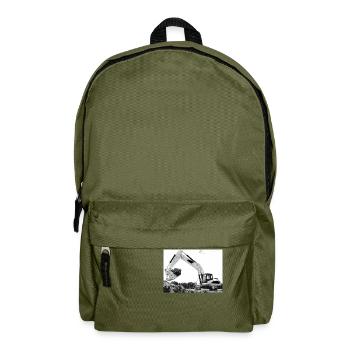 Ventilateurs de pelle - Sac à dos - vert olive - Devant