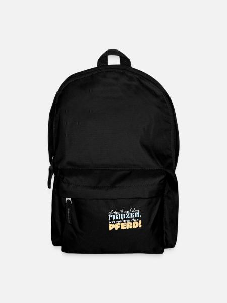 Lustige Reitersprüche Für Reiter Und Pferde Fans - Rucksack - Schwarz