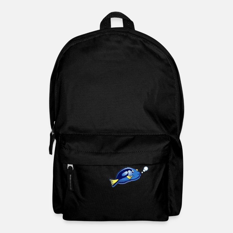 Fish with bubbles - Backpack - black