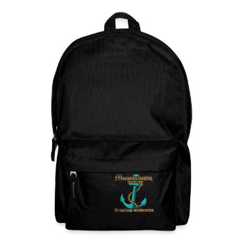 Wir sind Jungs vom Wasserbau - Rucksack - Schwarz - Vorne