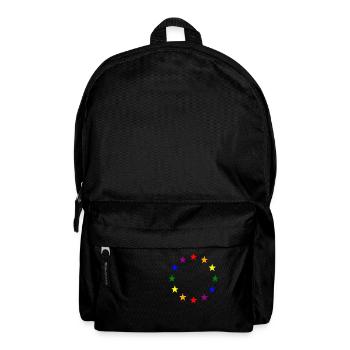 Drapeau arc-en-ciel pour l’Europe - Sac à dos - noir - Devant