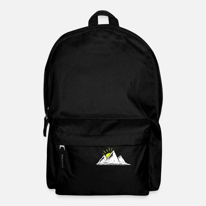 Berg Sonne - Rucksack - Schwarz