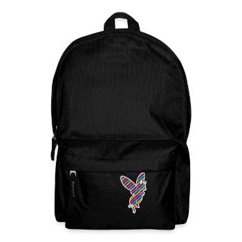 Fliegendes Schwein, Alice im Wunderland - Rucksack - Schwarz - Vorne