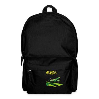 Gottesanbeterin, Mantis - Rucksack - Schwarz - Vorne