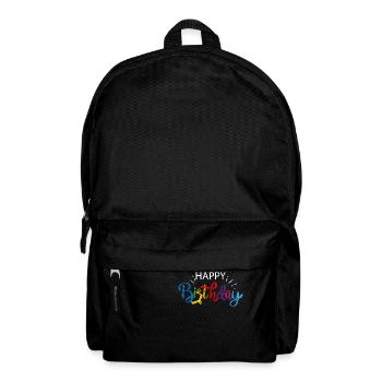Birthday years gift happy birthday honor day - Backpack - black - Front