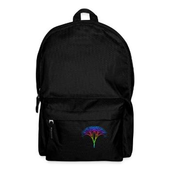 Baum mit Regenbogen Spektrum - Rucksack - Schwarz - Vorne