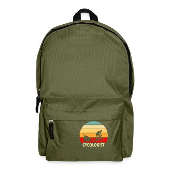 Remorques papa VTT Retro Cycologist - Sac à dos - vert olive - Devant
