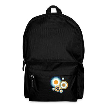 Pop circles - funky - Backpack - black - Front