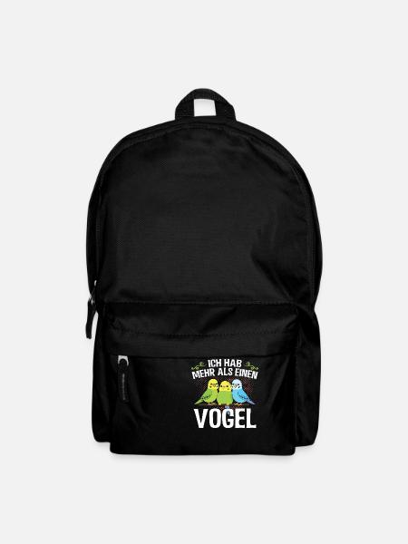 Lustiges -Ich hab mehr als einen Vogel- Geschenk - Rucksack - Schwarz