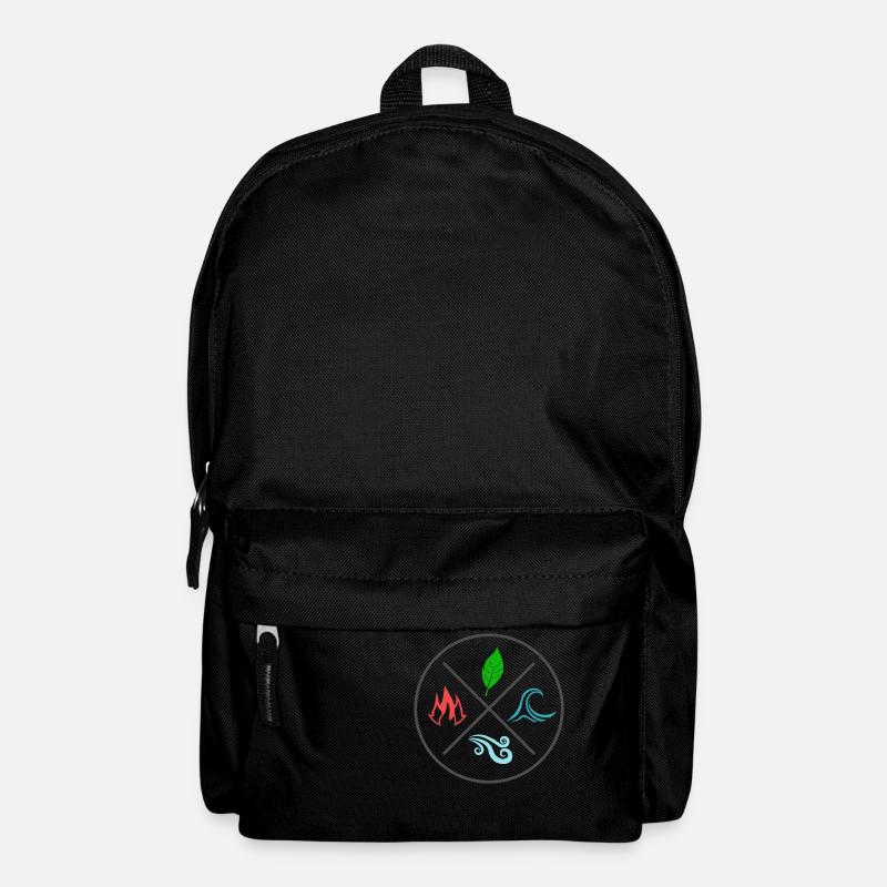 Die 4 Elemente - Rucksack - Schwarz