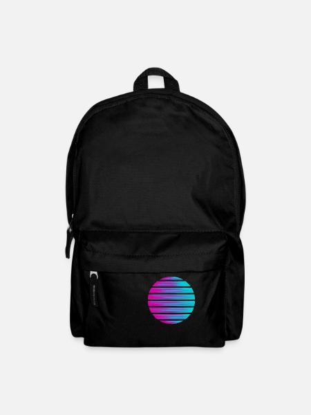 Kreis Farbverlauf Hintergrund Vorlage Symbol cool - Rucksack - Schwarz