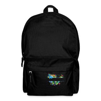 grafik - Rucksack - Schwarz - Vorne