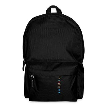 Planeten - Rucksack - Schwarz - Vorne