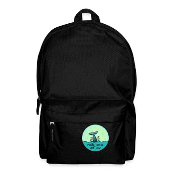 Make waves not war - Backpack - black - Front