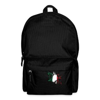 Italy Flag Stain Design - Backpack - black - Front