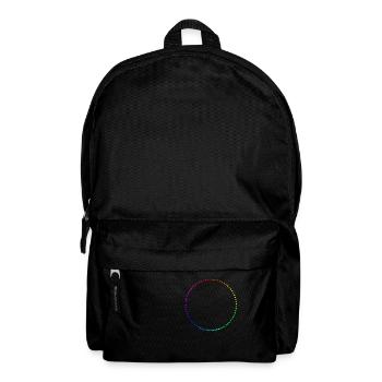 Étoiles colorées disposées en cercle Fierté LGBT - Sac à dos - noir - Devant