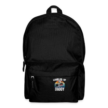 Leveled Up to Daddy 2020 Soon to be Dad Father Gif - Backpack - black - Front