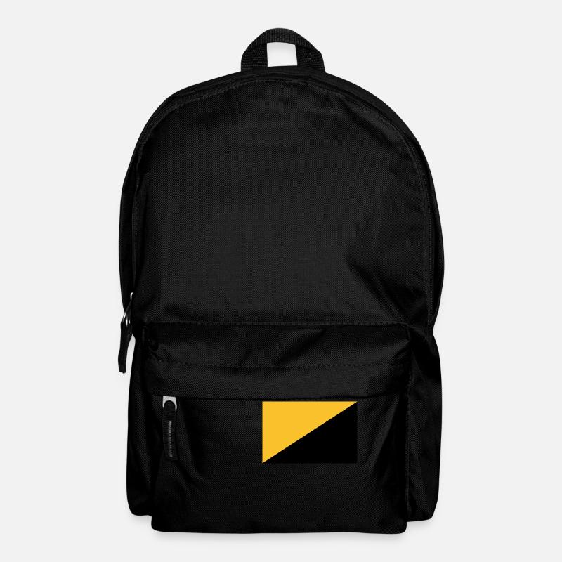 Anarchie Cafpitalisme Drapeau plat - Sac à dos - noir