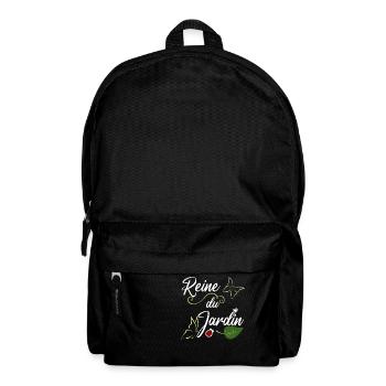 reine du jardin. Passionnée de jardinage. Femme - Sac à dos - noir - Devant