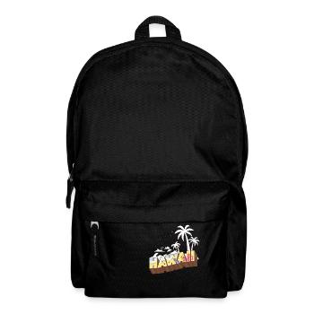 Heure d'été de conception d'Hawaï avec des palmiers - Sac à dos - noir - Devant