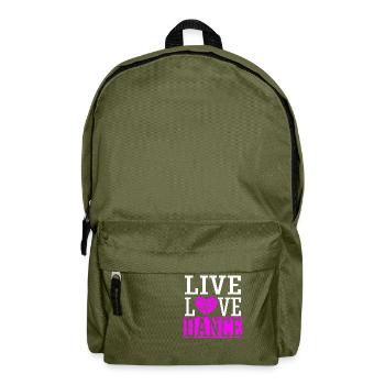 Live Love Dance Breakdance Hip Hop Ballet Dance - Sac à dos - vert olive - Devant