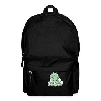 Tricératops de dinosaure - Sac à dos - noir - Devant