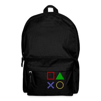 Les boutons de la manette de jeu ont un aspect usé - Sac à dos - noir - Devant