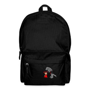 Rotkäppchen und der Wolf - Rucksack - Schwarz - Vorne