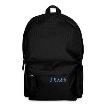 Skateboard, Skateboard Skateboard Logo - Rucksack - Schwarz - Vorne