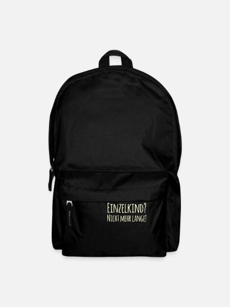 Einzelkind? Nicht mehr lange Design - Rucksack - Schwarz
