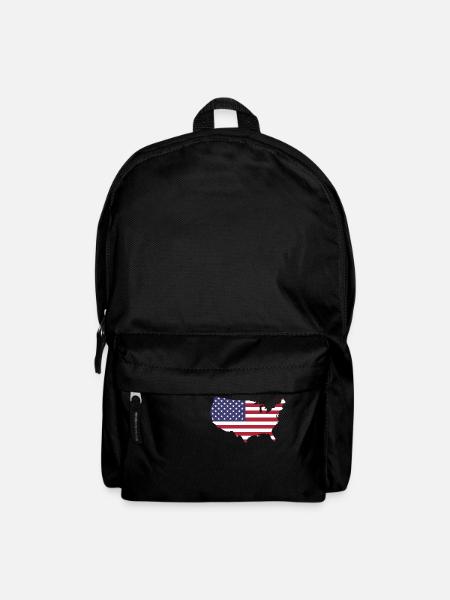 Drapeau américain - Sac à dos - noir