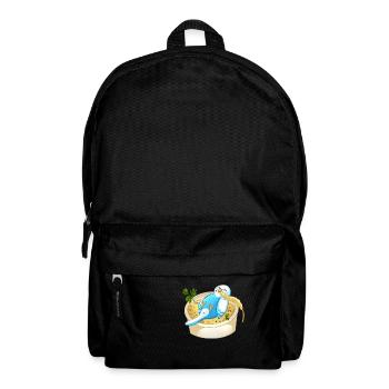 Budgerigar au paradis du mil - idée cadeau drôle - Sac à dos - noir - Devant