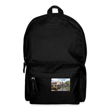 Panorama at the old market (Stintmarkt) Lüneburg - Rucksack - Schwarz - Vorne