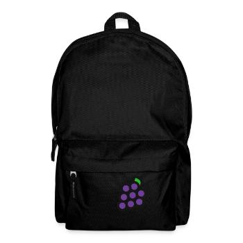 Grapes Gift Fruit Healthy Vegan Fruit Grape - Backpack - black - Front