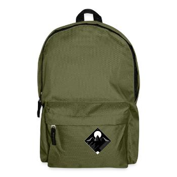 Pyramide, minimal - Rucksack - Olivgrün - Vorne