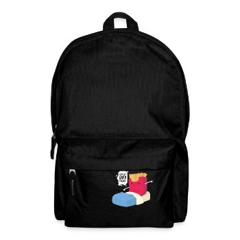 Pommes Frites Fast Food - Rucksack - Schwarz - Vorne
