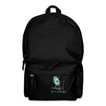 AvoCardio Lustige Avocado Fitness Cardio Übung - Rucksack - Schwarz - Vorne