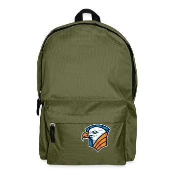 Logo oiseau - Sac à dos - vert olive - Devant